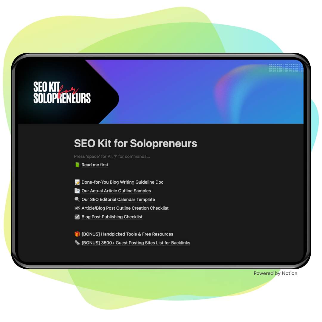 Vista previa del Kit SEO para Emprendedores